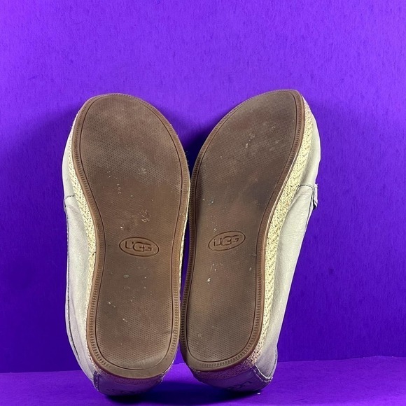 UGG Women's Gray Rozie Serape Beads 1011176 Moccasin Shoes Size 8.5 - Picture 10 of 11